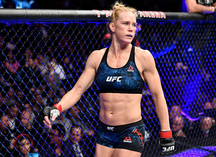 Holly Holm faces Ketlen Vieira in the main event of Saturday's UFC Fight Night. 